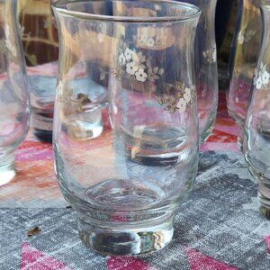 Pfaltzgraff "Heirloom" pattern glasses, excellent condition, set of 6